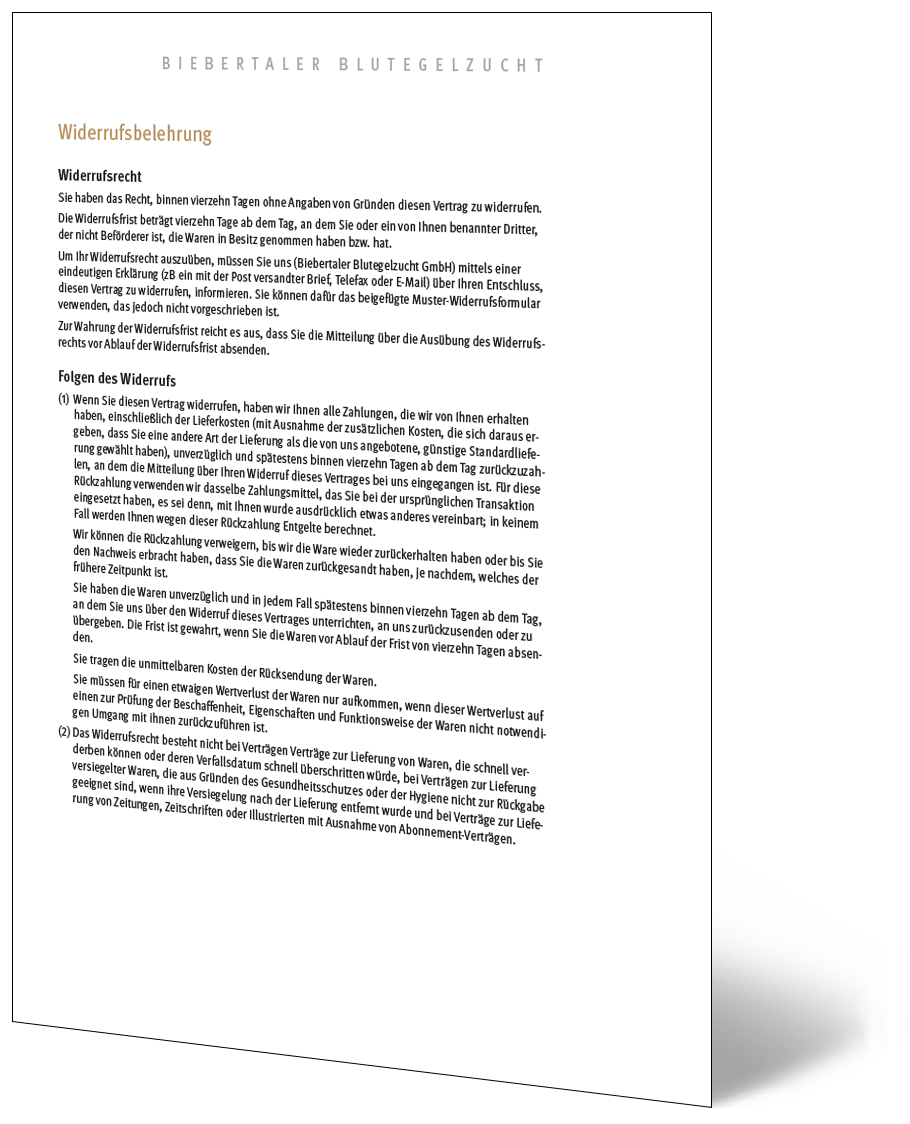 Droit de rétractation